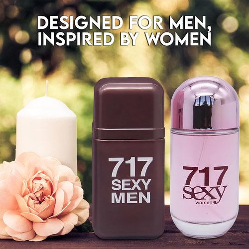 AFLUXE 717 Sexy Couple Set Perfume - Amber Floral & Bourbon Vanilla Eau De Parfum, 100ml Elegant Gift