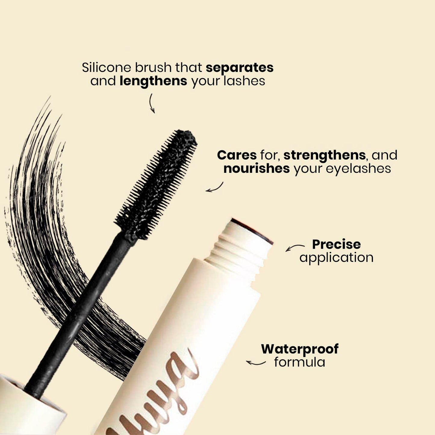 YuYa Cruelty-Free Makeup - Natural Oil Mascara for Long, Voluminous Lashes - Essential for Your Makeup Routine!