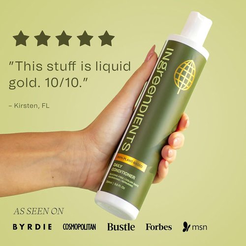 Ingreendients Tea Tree Hair Conditioner - Organic, Sulfate-Free & Color-Safe with Shea Butter & Jojoba Oil