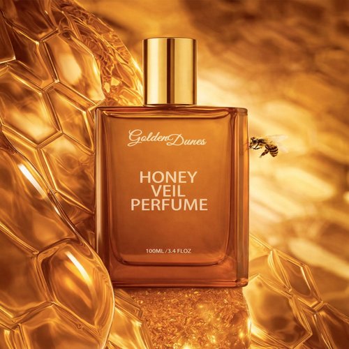 HABOHUSE Golden Dunes Honey Veil Eau de Parfum – Honey, Oud, Patchouli, Vanilla & Bergamot with Floral-Amber Spicy Notes, Clean Vegan Essential Oils, Long-Lasting Unisex Fragrance, 100 ml