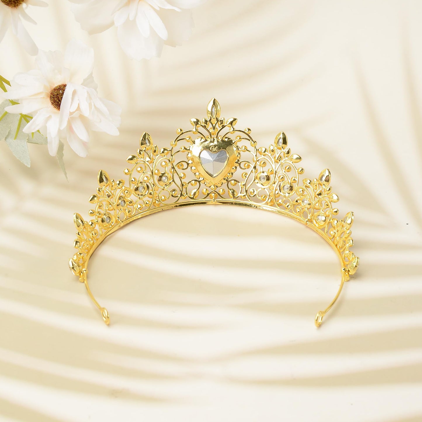 S SNUOY Tiaras and Crowns for Women Crystal Queen Crowns Rhinestone Princess Tiaras Hair Accessories for Bridal Birthday Prom Party - April Birthstone