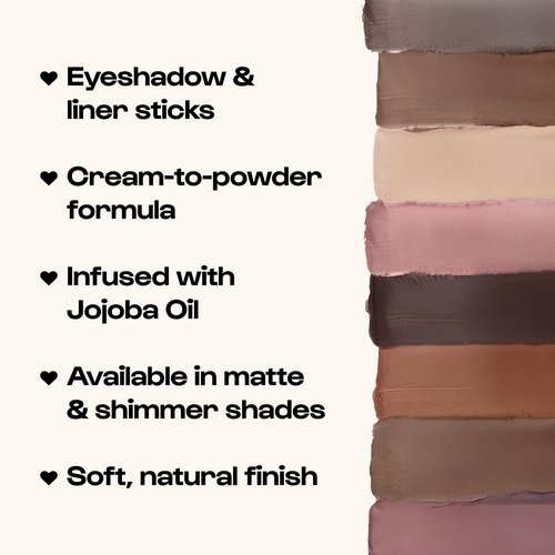 ALLEYOOP 11th Hour Waterproof Cream Eyeshadow Stick – Long-Lasting Eye Shadow Pencil & Eyeliner, Cream to Powder Stick & Highlighter – Smudge-Proof Eyeshadow Shimmer, Champagne Shimmer