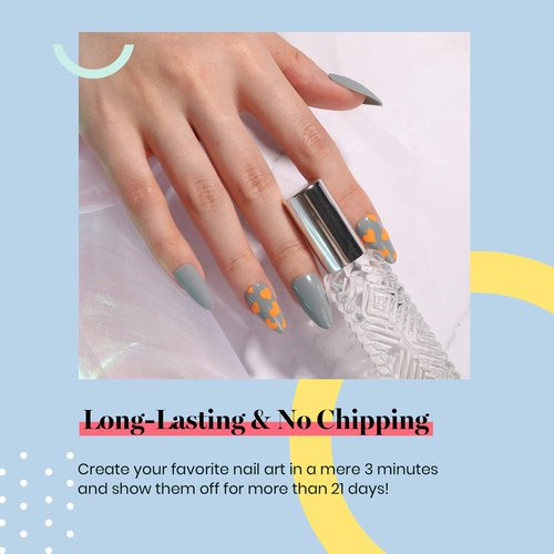 Beetles Grey Gel Nail Polish - Elegance All Season Gel Polish Soak Off U V LED Nail Lamp DIY Home Salon Manicure Nail Art 0.51 Oz Gifts for Women