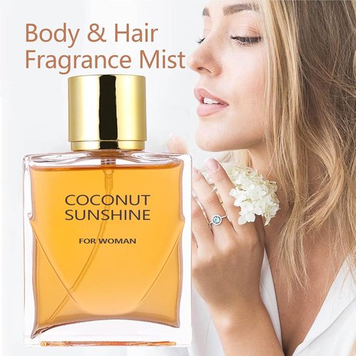Coconut Sunshine Perfume by Regine Switzerland - Women's Vanilla Fragrance | 60ml Yellow Bottle
