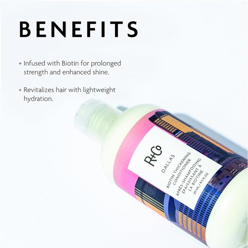 R+Co DALLAS Biotin Thickening Conditioner - Volumizing & Nourishing Formula for Fuller, Stronger Hair