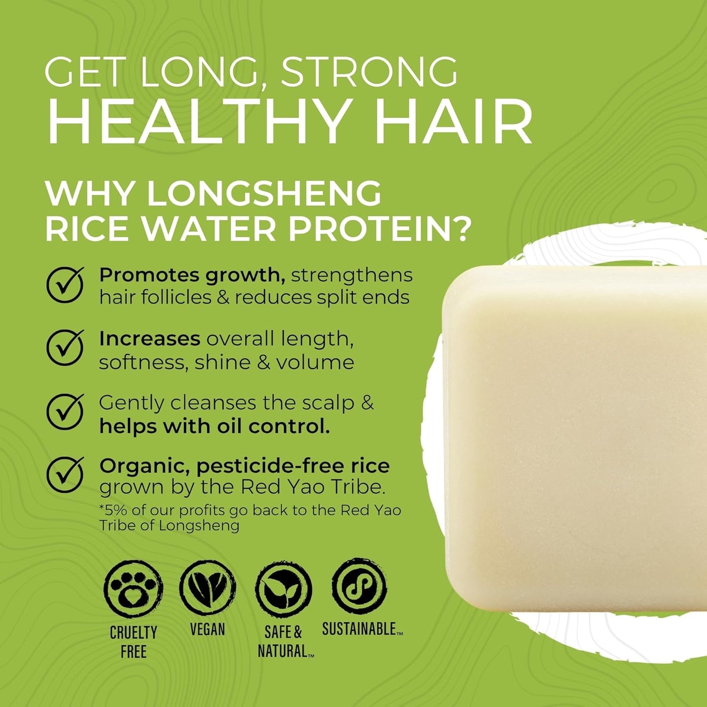 Viori Hidden Waterfall Conditioner Bar - All-Natural Organic Formula with Rice Water | Eco-Friendly