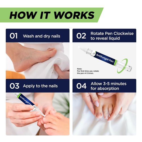 Footcure Antifungal Nail Treatment Pen - Extra Strength Toenail Fungus Repair with 25% Undecylenic Acid & Tea Tree Oil