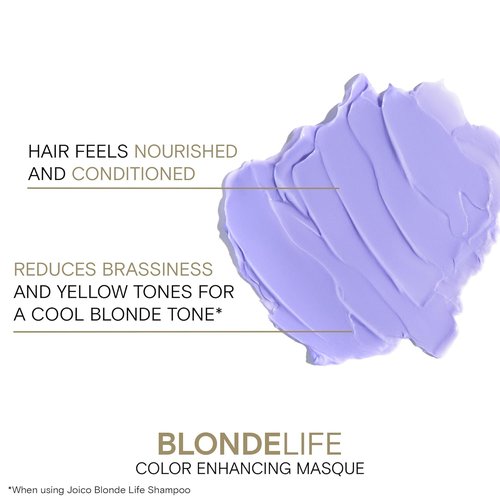 Joico Blonde Life Color Enhancing Masque - Color Depositing Treatment for Vibrant Blonde Tones