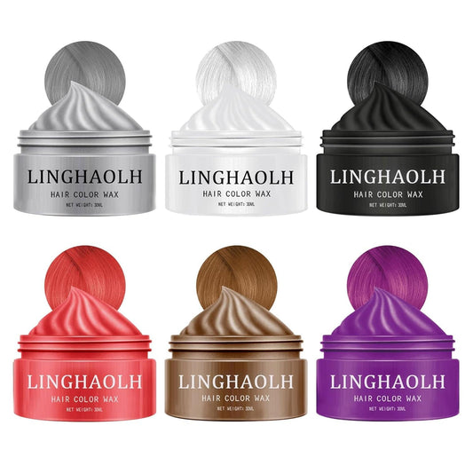 Skiennix Temporary Hair Color Wax - Instant Hair Coloring for Festivals & Parties | 6 Vibrant Colors