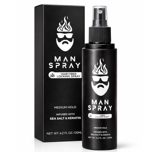 THE MAN KIT Hair Fiber Locking Spray - Sea Salt & Keratin Infused for Long-Lasting Hold