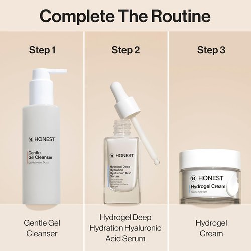 Honest Beauty Hyaluronic Acid Serum - Deep Hydration & Moisturizing for Sensitive Skin | 1 fl oz