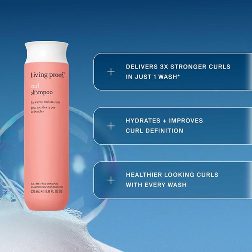 Living Proof Curl Shampoo - Strengthens & Defines Wavy, Curly, & Coily Hair | 12 oz