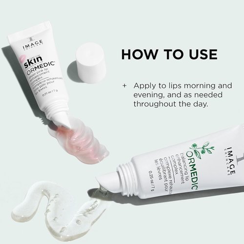 IMAGE Skincare | Ormedic pH Balancing Lip Enhancement Complex - Deep Hydration with Avocado Oil & Vitamin E | Clear & Sheer Pink, Set of 2