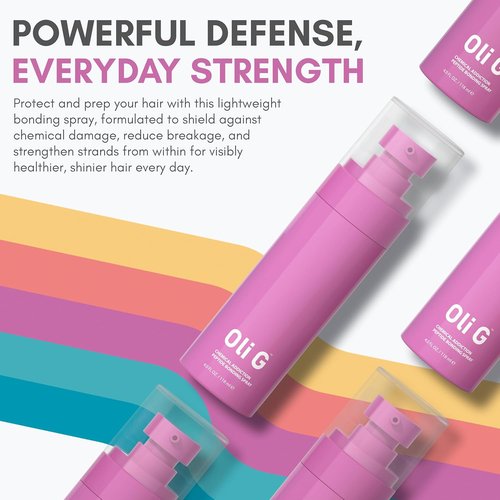 Oli G Chemical Addiction Peptide Bonding Spray - Bond-Repair Leave-In for Damaged Hair | 4oz/118ml