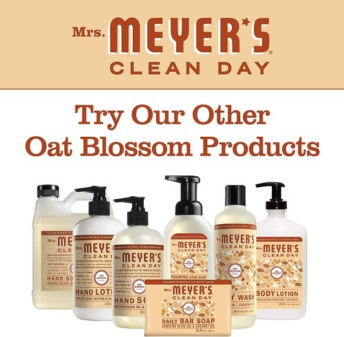 MRS. MEYER'S CLEAN DAY Foaming Hand Soap, Oat Blossom, 10 Fl Oz (Pack of 6)