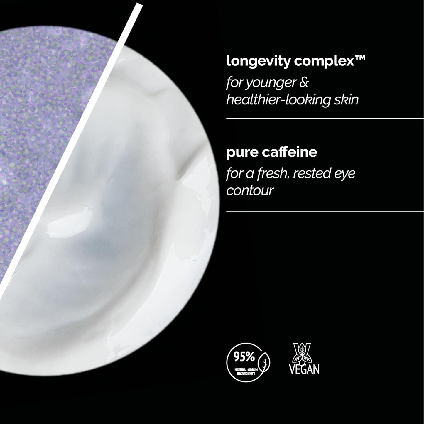 Skin Regimen Lx Caffeine Eye Cream - Multi-Action Contour Treatment for Puffiness & Dark Circles | 0.51 Fl Oz
