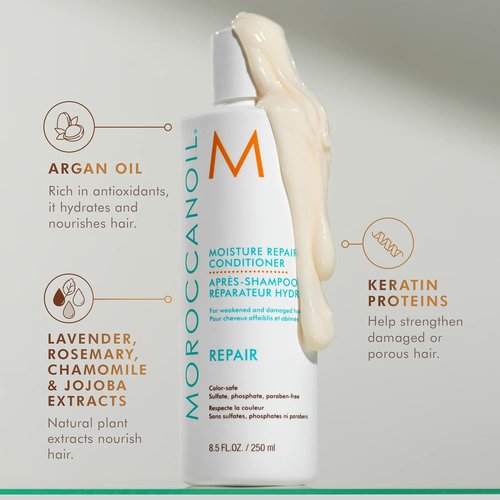 Moroccanoil Moisture Repair Shampoo & Conditioner Bundle - Nourishing Hair Care Set