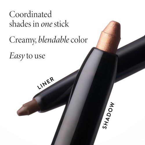 Laura Geller New York Swipe-N-Line Dual-Ended Eyeshadow & Eyeliner - Earthy Taupe-Green/Warm Green - Waterproof Cream Formula
