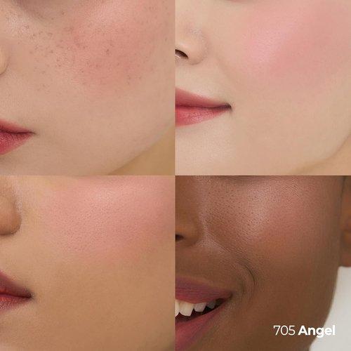 Laka Love Silk Blush - Radiant, Buildable Color for a Natural Glow | Long-Lasting Moisturizing Formula (#705 Angel)