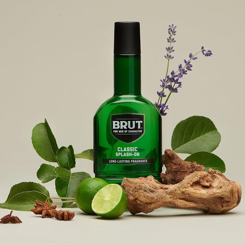 Brut Splash-On Original Fragrance - Bold, Long-Lasting Cologne for Men - 7 oz with Spicy Woods & Citrus Notes