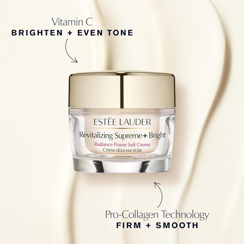 Estée Lauder Revitalizing Supreme+ Bright Radiance Cream - Vitamin C Moisturizer for Dull Skin | 1.7 Ounce