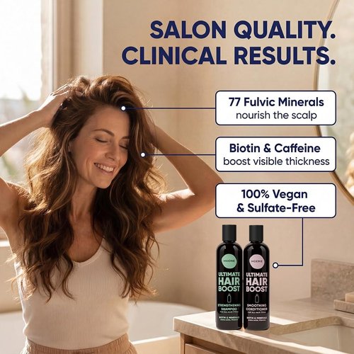 Moerie Hair Growth Shampoo and Conditioner for Women and Men, Hair Loss Solution with Biotin and Rosemary, Thickening Shampoo and Conditioner for Thinning Hair – Promotes Regrowth