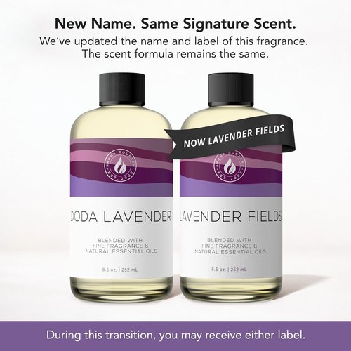 Aroma Country Lavender Fields Diffuser Oil - Luxury Natural Essential Oil for Long-Lasting Home Fragrance (8.5 Fl. oz)