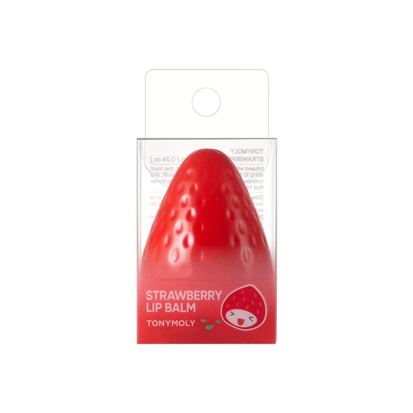 TONYMOLY Mini Strawberry Lip Balm - Hydrating Tinted Balm with Shea Butter & Vitamin E for Soft Lips