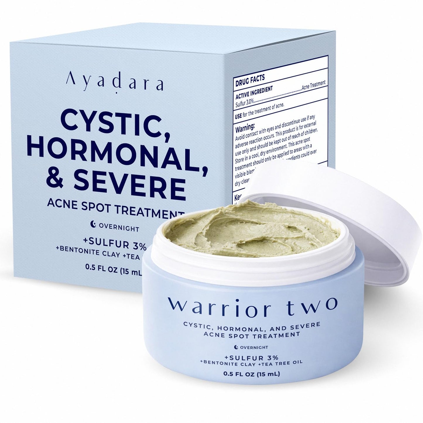 Skiennix Cystic Acne Spot Cream - Overnight Treatment for Hormonal Acne-Prone Skin | 120 Uses