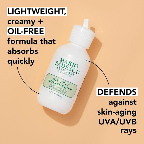 Mario Badescu Collagen Face Moisturizer for Women and Men with SPF 15 for Combination & Sensitive Skin, Daytime Moisturizer Face Cream with Collagen & Cottonseed Oil