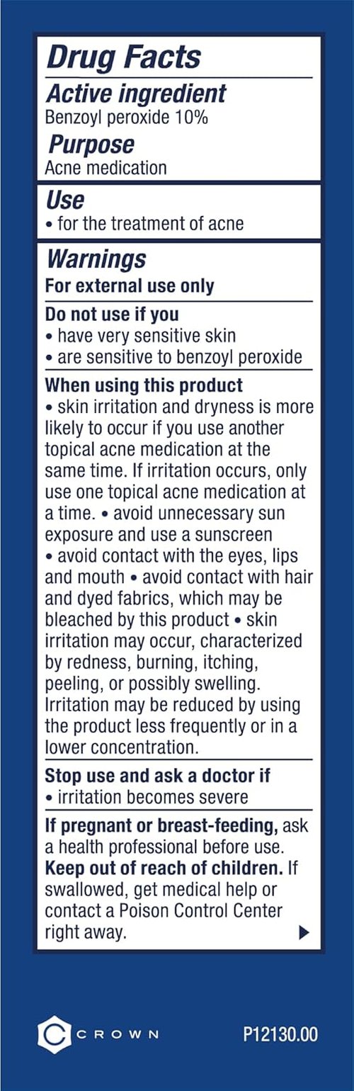PanOxyl Acne Foaming Wash - Maximum Strength 10% Benzoyl Peroxide, Antimicrobial Formula | 3 Oz, Pack of 2