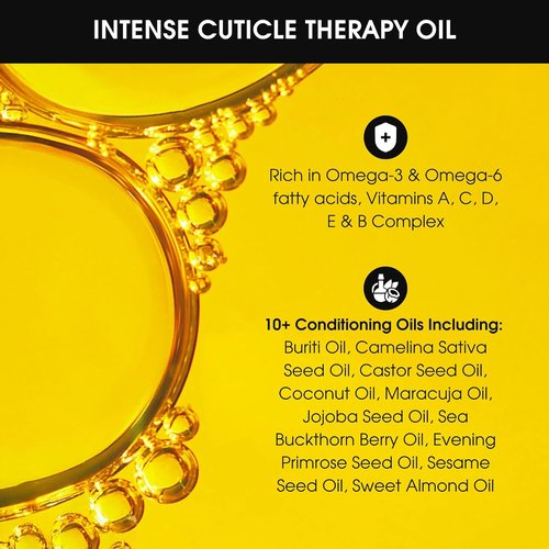 Deborah Lippmann Intense Therapy Cuticle Oil - Nourishes & Repairs with 10 Essential Oils | Vegan, 10 Free Formula