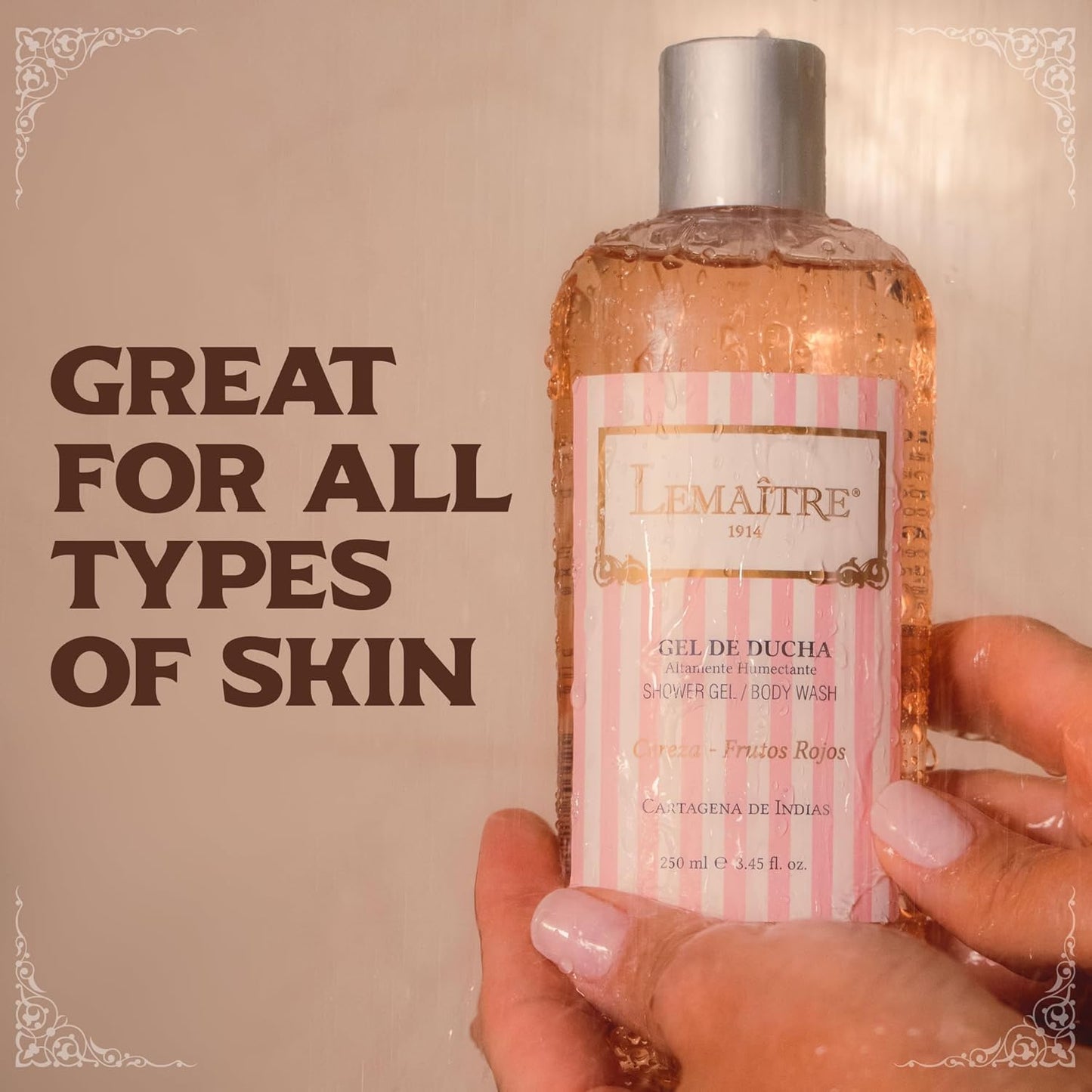 LEMAITRE Hydrating Shower Gel - Refreshing Body Wash with Natural Ingredients for Soft Skin | 1 Pack