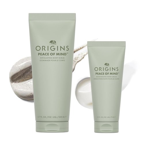 Origins Peace Of Mind Hand & Body Care Set - Nourishing Hand Cream & Body Scrub with Essential Oils