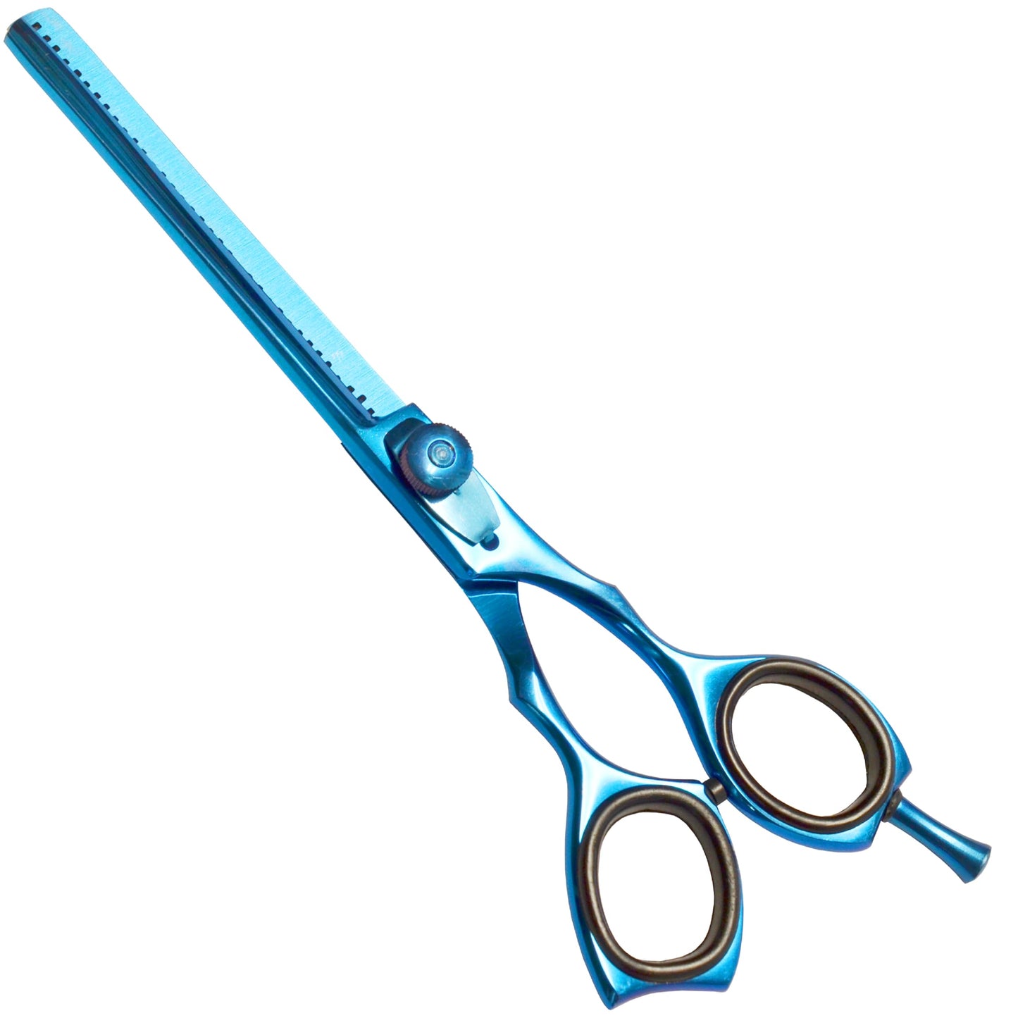 ANDUSTRIAL - Professional Hair Cutting And Thinning Scissors/Shears For Men/Women/Home/Salon - Premium High Carbon Steel Quality - Smooth And Sharp - 6.5 Inch, Blue