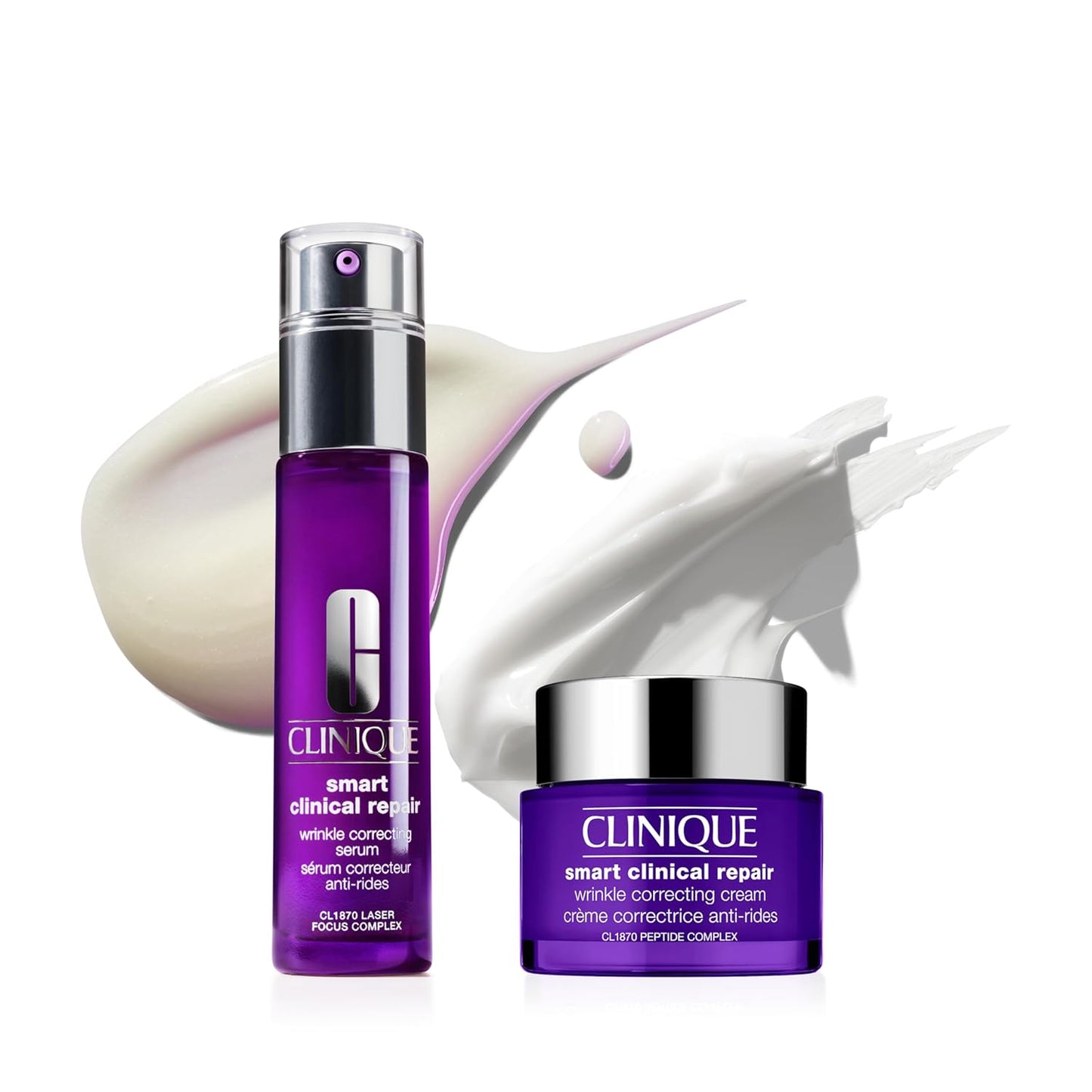Clinique Smart Duo - Anti-Aging Face Cream & Serum for Wrinkle Repair | Clinical Formula