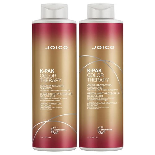 Joico K-PAK Color Therapy Shampoo & Conditioner Set - Color Protection, Shine Boost & Repair | For Color-Treated Hair