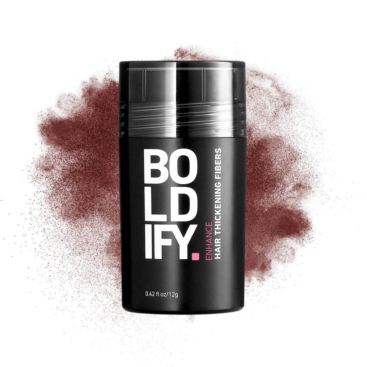 BOLDIFY Hair Fibers (12g) Fill In Fine and Thinning Hair for an Instantly Thicker & Fuller Look - Best Value & Superior Formula -14 Shades for Women & Men - DARK AUBURN