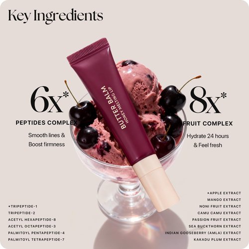 Nature Republic Honey Melting Lip Butter Balm – Hydrating Tinted Balm with Peptides, for Sheer & Glossy, Smooth & Soft Lips (BLACK CHERRY)