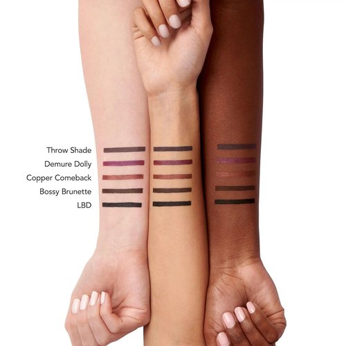 BUXOM Power Line Eyeliner - Creamy Waterproof Retractable Liner with Bladed Tip & Built-In Brush