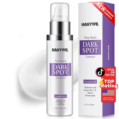 HANYWIL Dark Spot Remover Serum - Retinol & Niacinamide Formula for Melasma, Sun & Age Spots | 1.7 Fl Oz