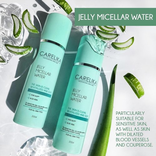 Jelly Micellar Water with Aloe - Gentle Facial Cleanser & Makeup Remover for Sensitive Skin - 200ml
