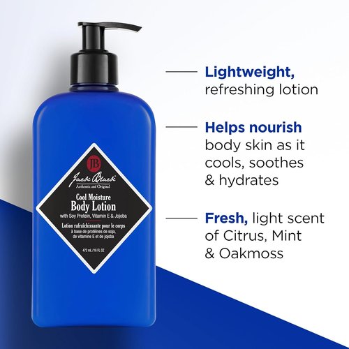 Jack Black Cool Moisture Body Lotion - Hydrating Lotion for Dry Skin | Ideal Men's Moisturizer