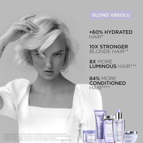 Kerastase Blond Absolu Cicaextreme Hair Oil - Strengthens Damaged & Bleached Hair with Hyaluronic Acid & Edelweiss Flower