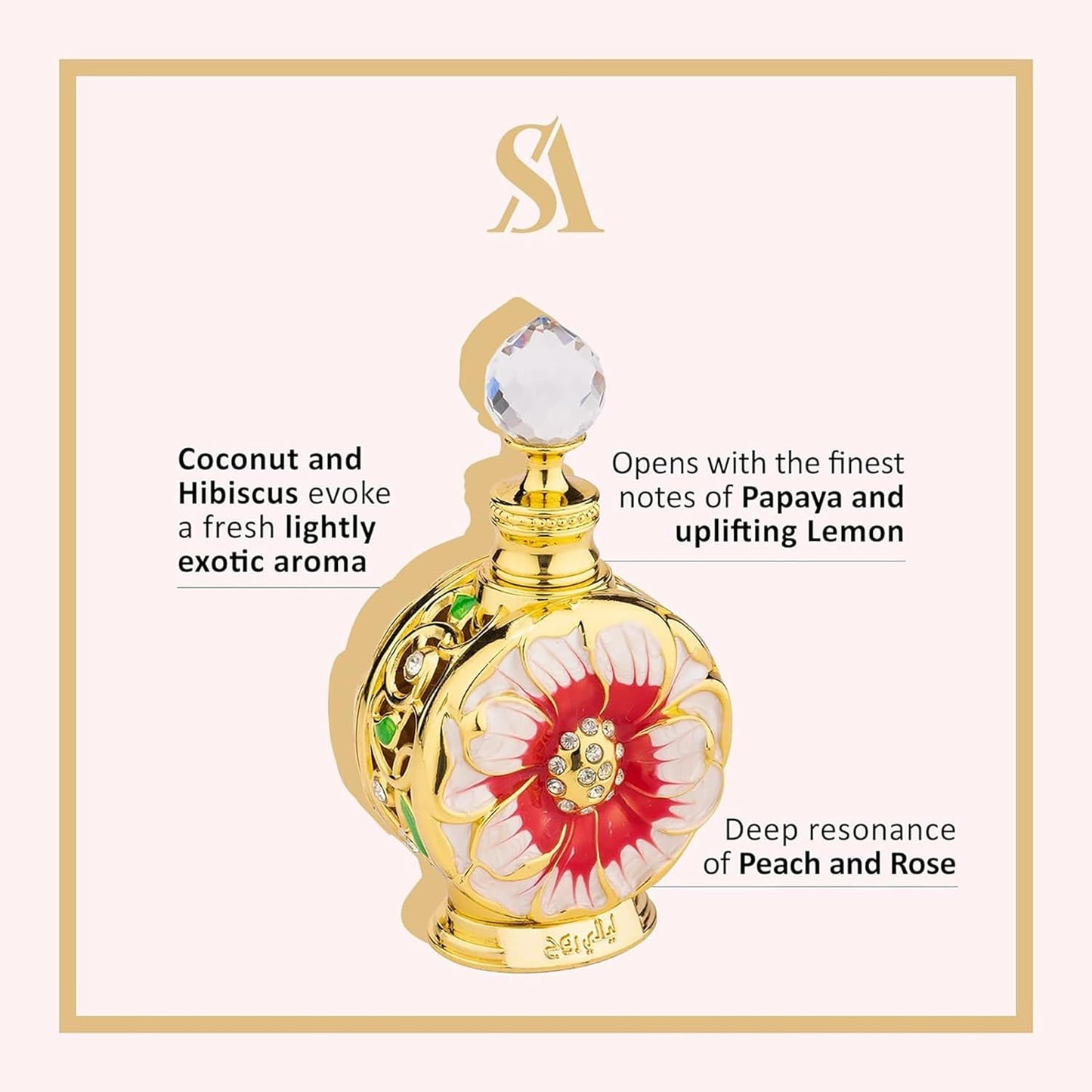 Swiss Arabian Layali Rouge - Long-Lasting Personal Perfume Oil - Seductive Signature Aroma - 0.5 Oz