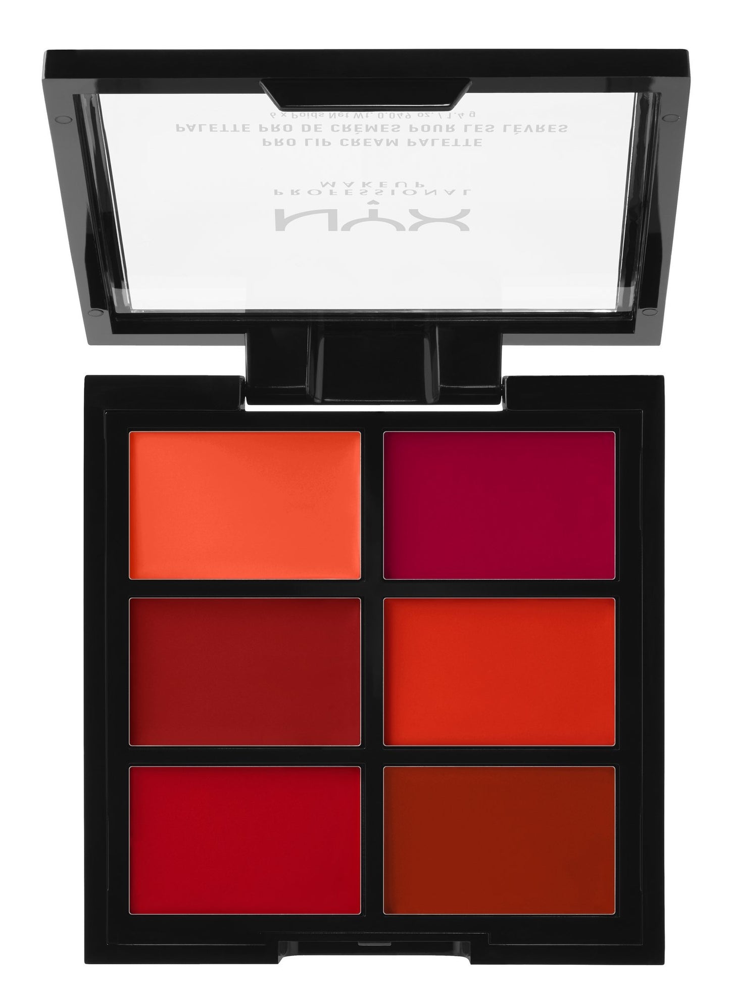 NYX PROFESSIONAL MAKEUP Pro Lip Cream Palette, The Reds, 0.317 Ounce