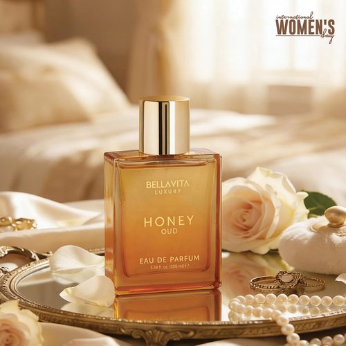 Bellavita Luxury Honey Oud Eau de Parfum - 100 ml | Unisex Fragrance with Sweet Honey, Bergamot & Amber Notes