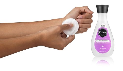 Cutex Non-Acetone Nail Polish Remover - Gentle Formula for Healthy Nails | 8 Fl Oz