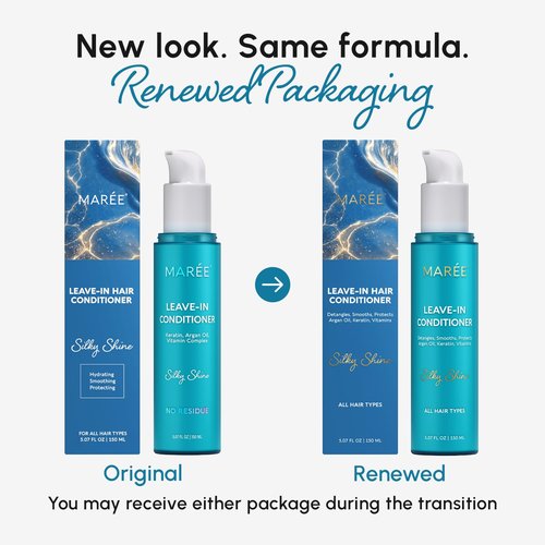 MAREE Leave-In Conditioner - Hair Gloss for Dry, Damaged Hair | 2-Pack for Curly & Color-Treated Hair