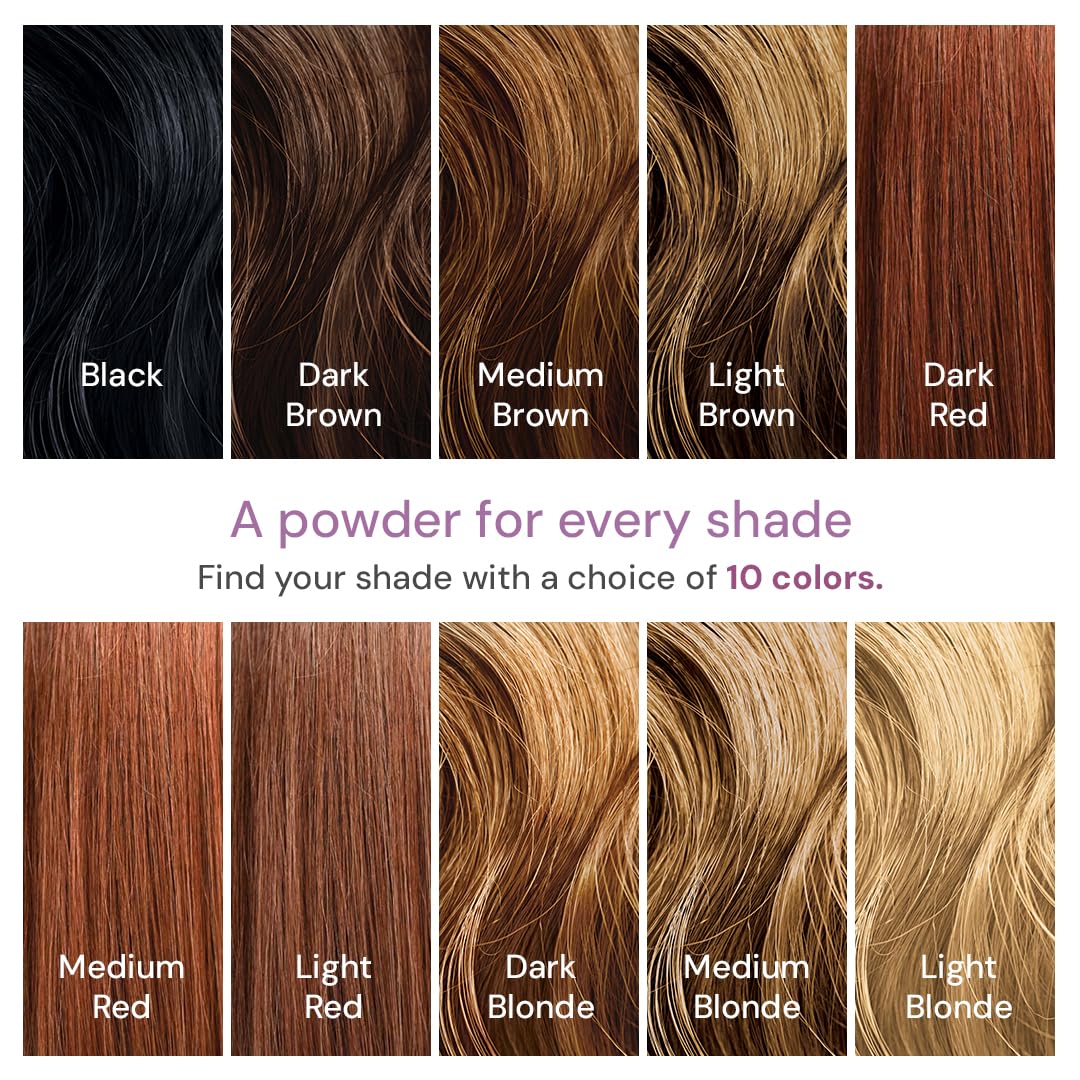 Style Edit Root Touch Up Powder - Temporary Hair Color for Gray Roots | Salon-Quality Concealer, Black, 0.13 oz